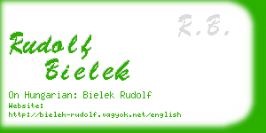 rudolf bielek business card